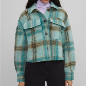 Bershka plaid shacket